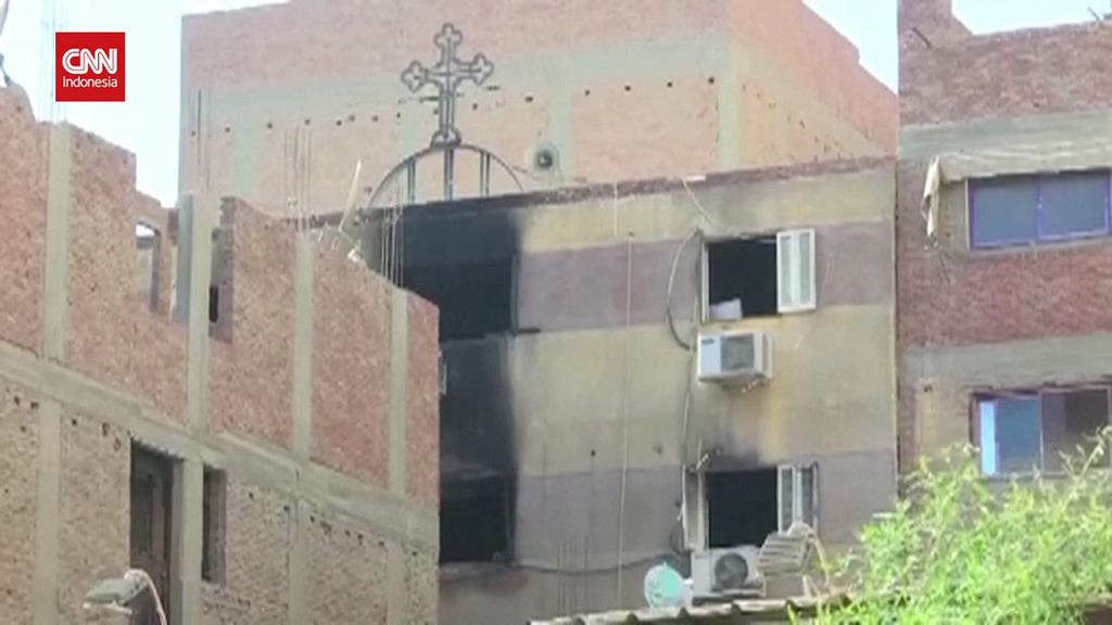 VIDEO: Kebakaran Dahsyat Gereja di Mesir Tewaskan 41 Orang